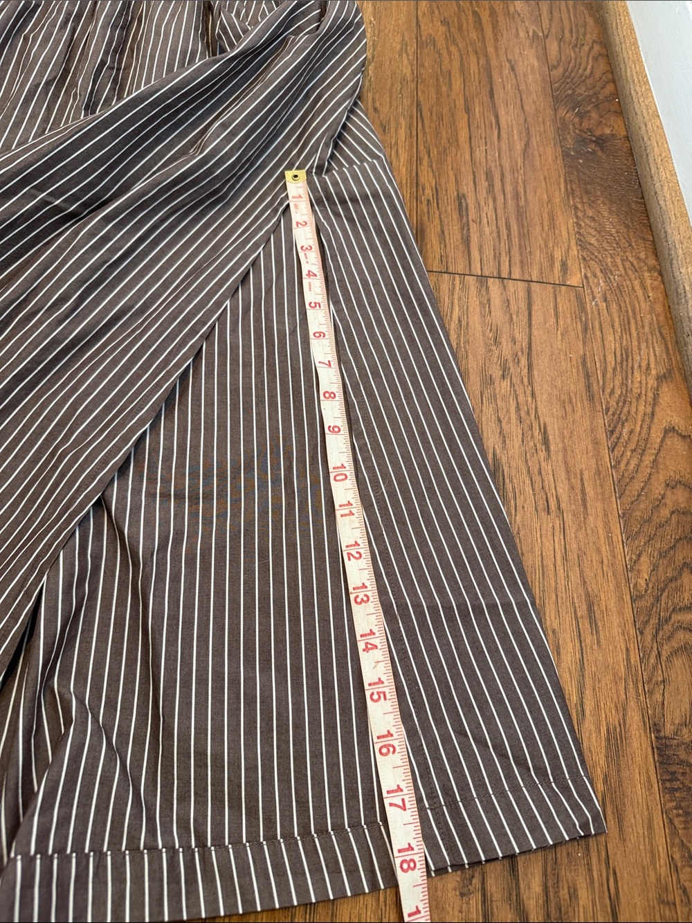 Gap Brown Stripe Poplin Two-Piece Crop Top & Full Skirt Set - Medium - Picture 9 of 14